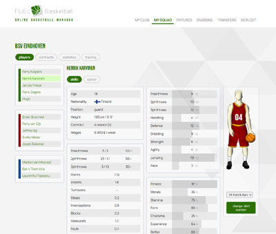 gra online menedżer koszykówki FUEL